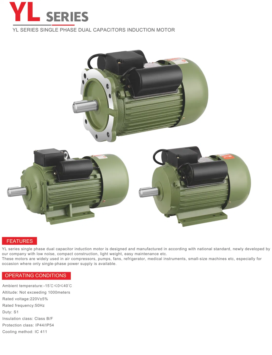 Kongde Single Three Phase 1.5kw 2HP 5.5kw 132m 132sb 160m Capacitor Start Run AC Asynchronous Induction Electric Electrical Motor Manufacturer Supplier Factory